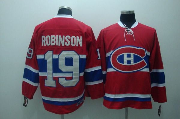 Canadiens #19 Larry Robinson Stitched Red CH CCM Throwback Jersey - Zenithce