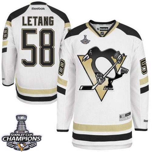 Penguins #58 Kris Letang White 2014 Stadium Series 2016 Stanley Cup Champions Stitched Jersey - Zenithce