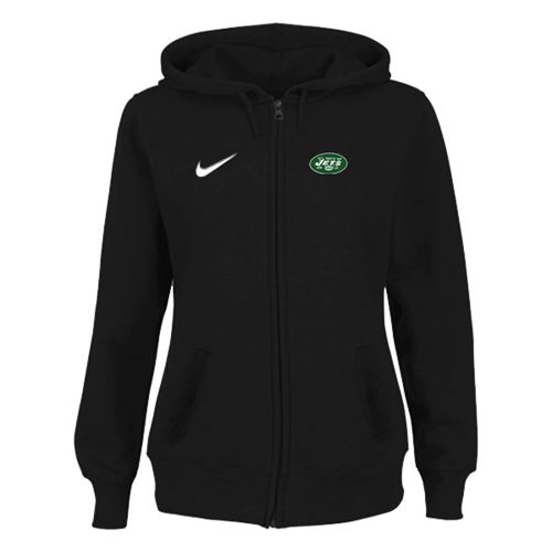 Women's New York Jets Stadium Rally Full Zip Hoodie Black - Zenithce