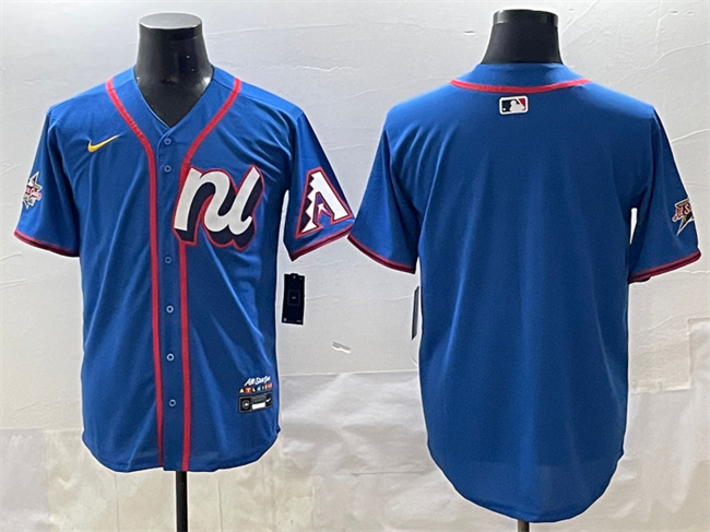 National League Arizona Diamondbacks Blank Blue 2025 All-Star Edition Limited Stitched Jersey - Zenithce