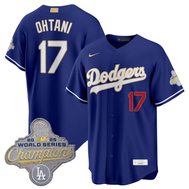 Los Angeles Dodgers #17 Shohei Ohtani Royal 2026 Alternate Gold Collection Stadium Stitched Jersey - Zenithce