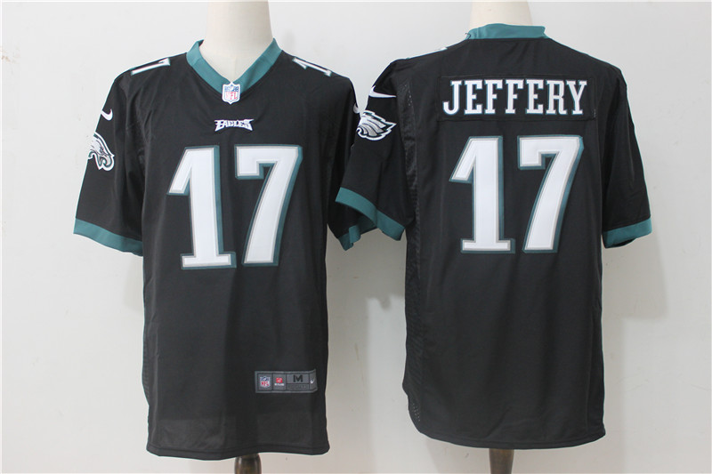 Philadelphia Eagles #17 Alshon Jeffery Nike Black Stitched Game Jersey - Zenithce