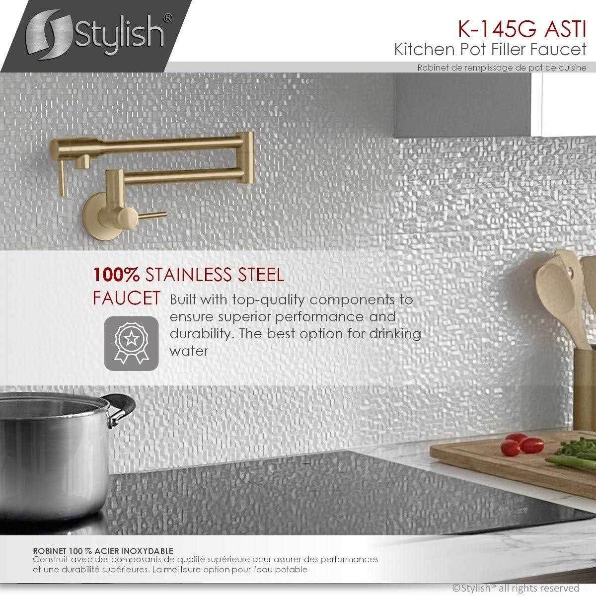 STYLISH S-827N 27 inch Dual Mount 60/40 Double Bowl Composite Granite Kitchen Sink with Strainer - Zenithce