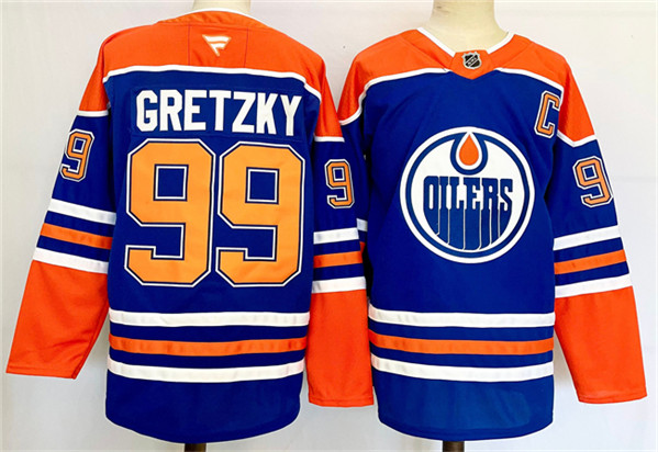 Edmonton Oilers #99 Wayne Gretzky Royal 2024-25 Stitched Jersey - Zenithce