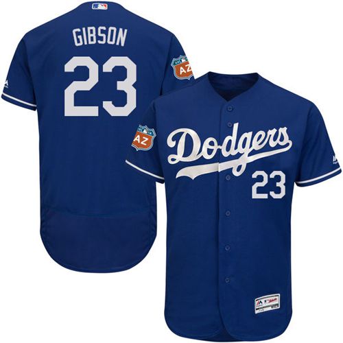 Dodgers #23 Kirk Gibson Blue Flexbase Authentic Collection Stitched Jersey - Zenithce