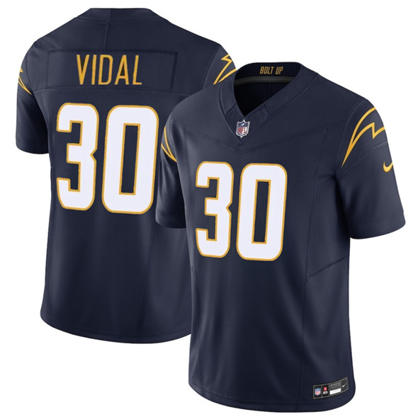 Los Angeles Chargers #30 Kimani Vidal Navy 2025 F.U.S.E. Alternate Vapor Limited Stitched Jersey - Zenithce