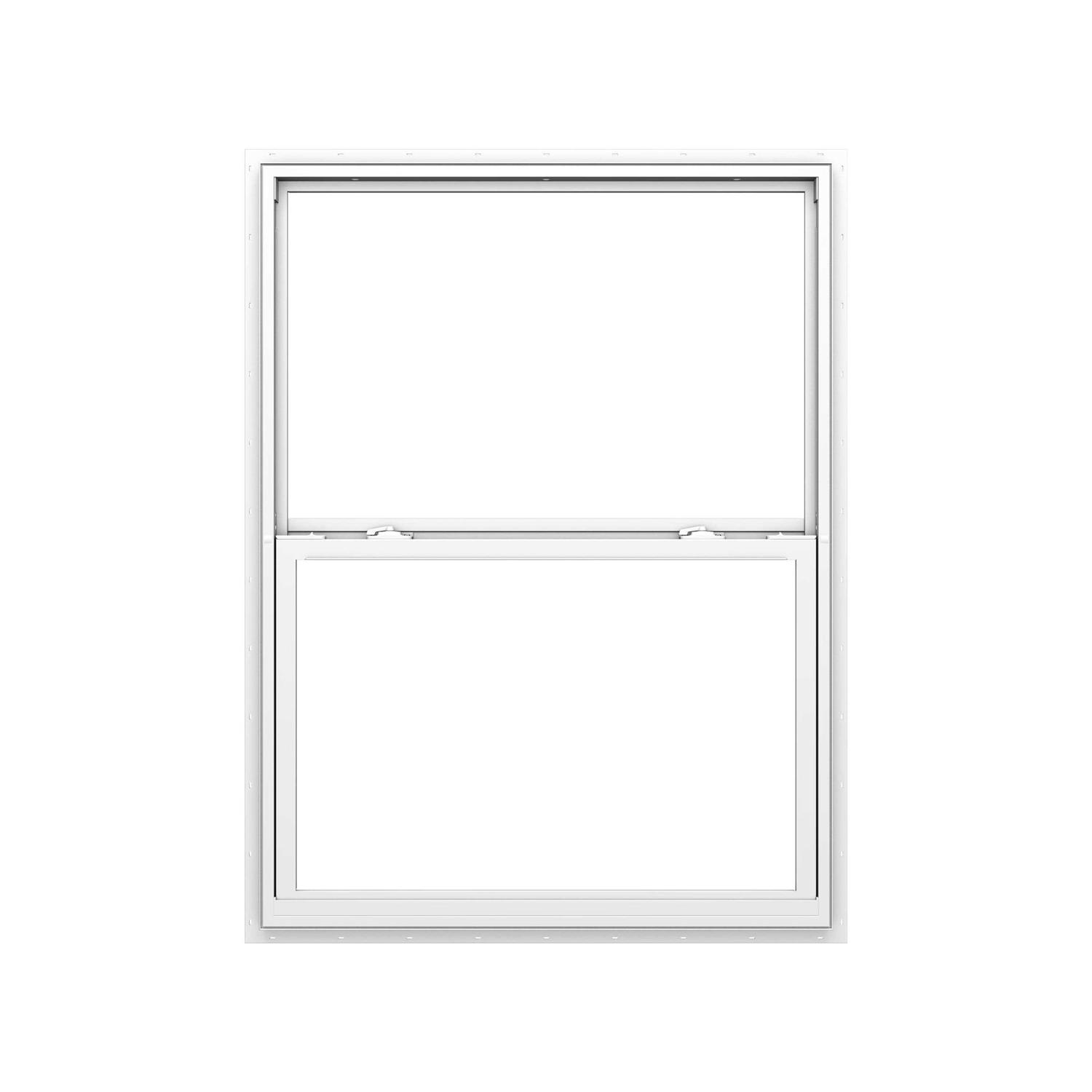 Pella Vinyl Double pane Annealed New Construction Single Hung Window - Zenithce