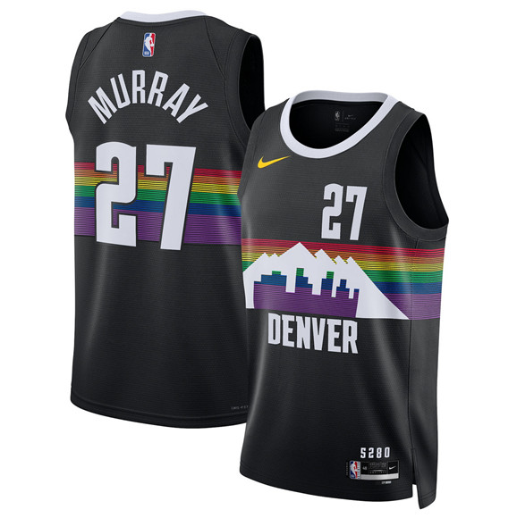 Denver Nuggets #27 Jamal Murray Black 2025-26 City Edition Stitched Jersey - Zenithce