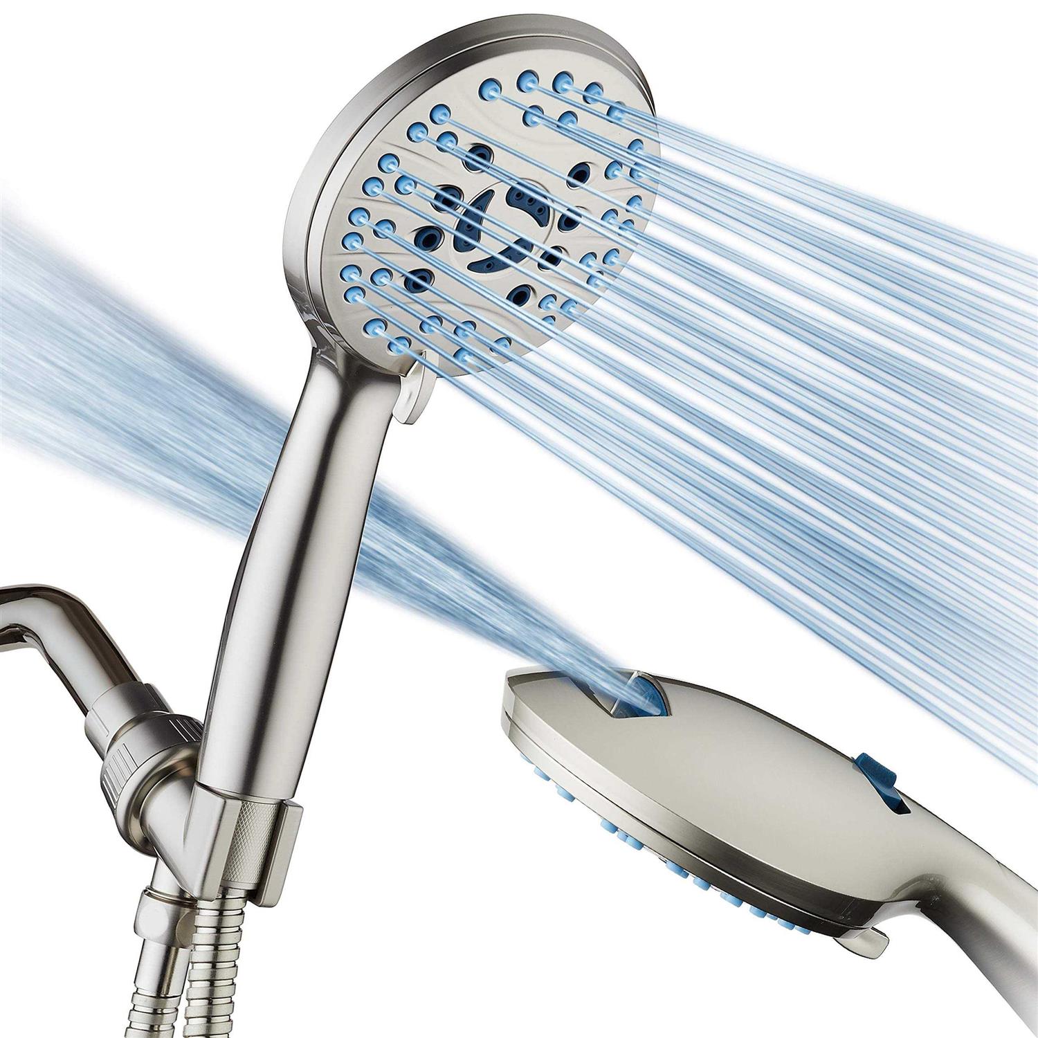 Hotel Spa AquaCare High Pressure 8-mode Handheld Shower Head - Zenithce