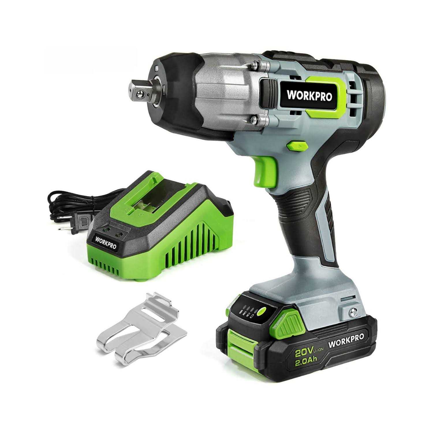 WORKPRO 20V Cordless Impact Wrench 1/2-inch 320 Ft Pounds Max Torque - Zenithce