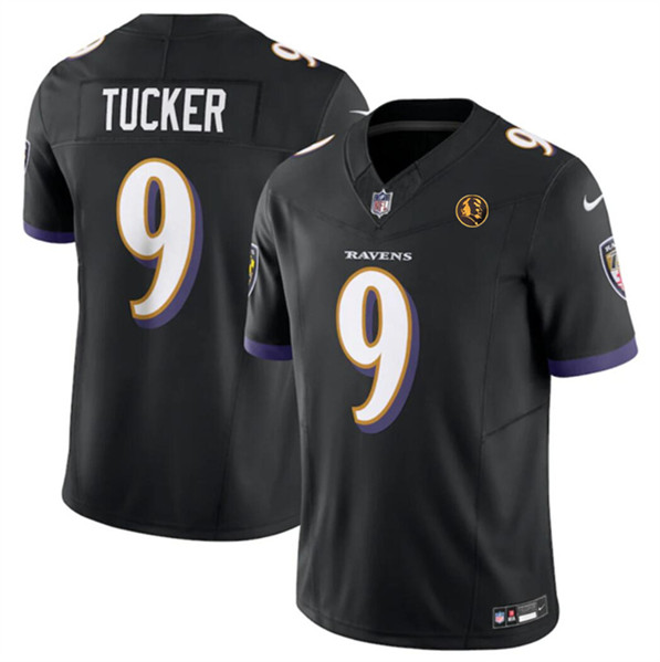 Baltimore Ravens #9 Justin Tucker Black 2023 F.U.S.E. With John Madden Patch Vapor Limited Stitched Jersey - Zenithce