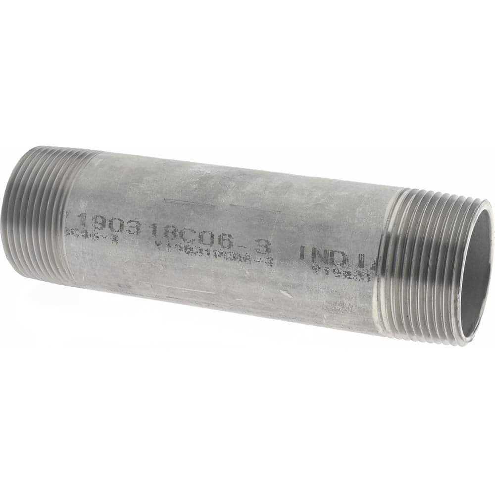 Merit Brass 304 Stainless Steel Pipe Nipple - Zenithce