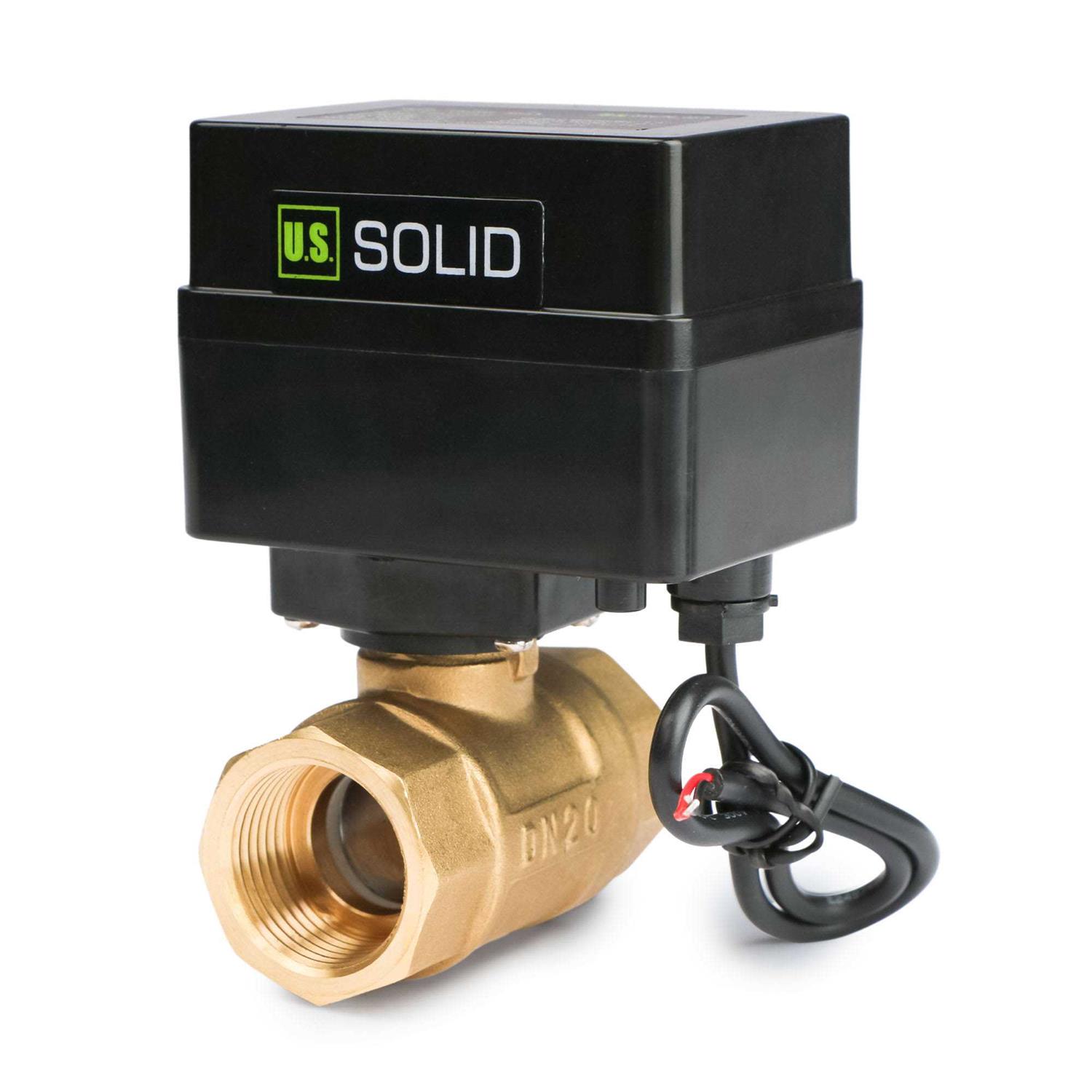 U.S. Solid Motorized Ball Valve Brass Ball Valve with Standard Port 9-36v Ac/dc - Zenithce
