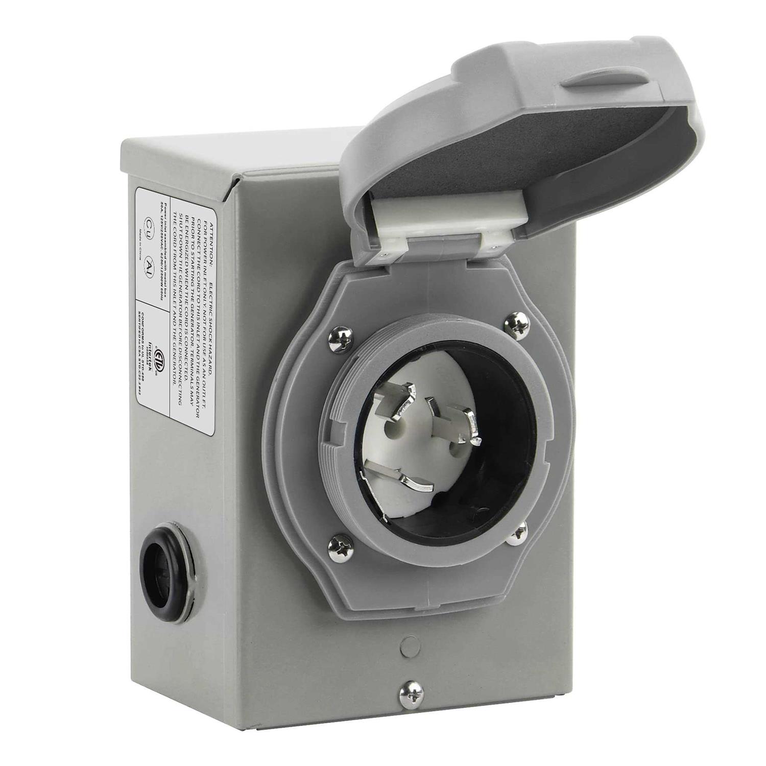 Generator Power Inlet Box 30 Amp Power Inlet Box - Zenithce