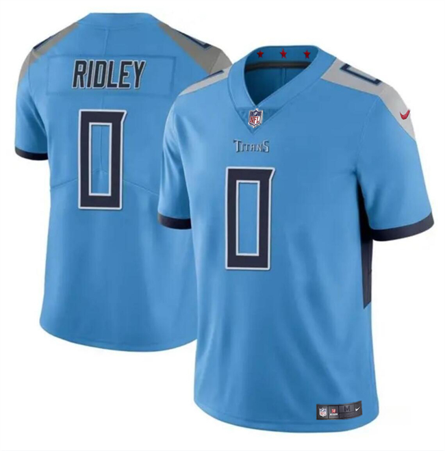 Tennessee Titans #0 Calvin Ridley Blue Vapor Limited Stitched Jersey - Zenithce