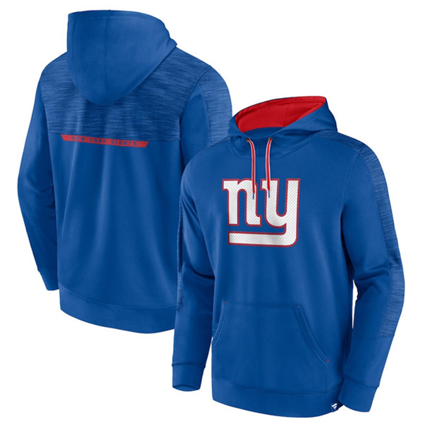 New York Giants Blue Defender Evo Pullover Hoodie - Zenithce