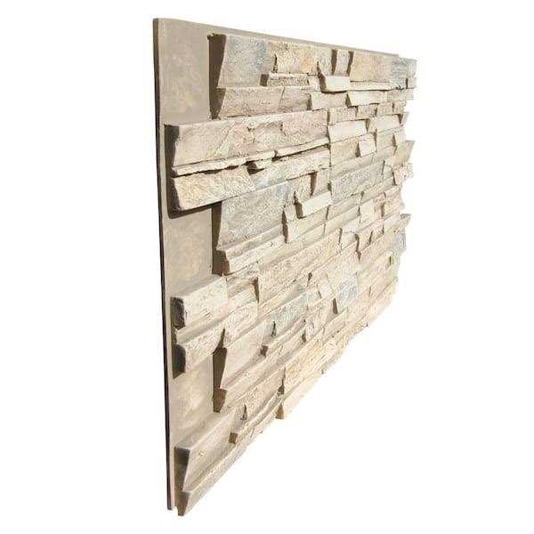 TRITAN BP Stack Stone Interlocking Siding Panel Finished - Zenithce