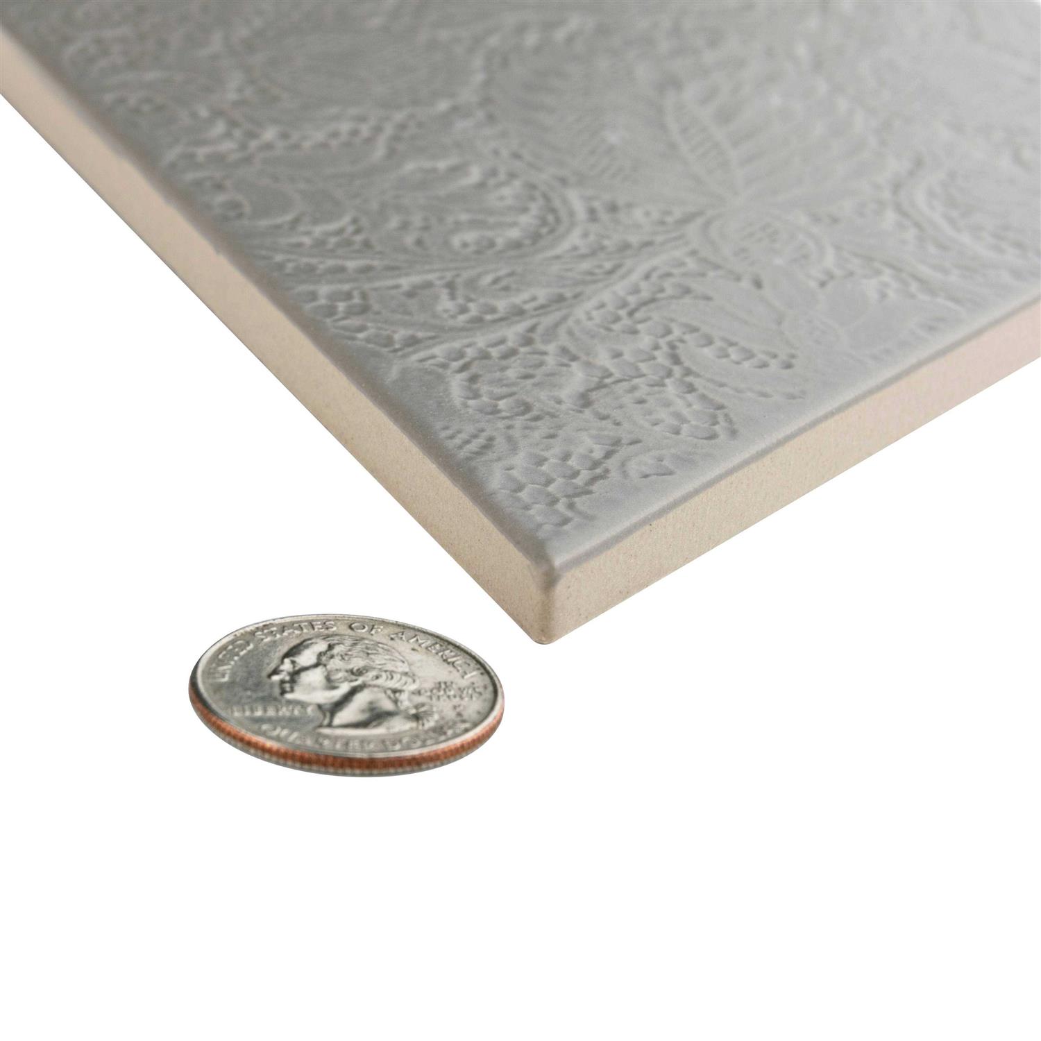 Merola Tile Rhombus 5-1/2 in. x 9-1/2 in. Porcelain Floor and Wall Tile - Zenithce