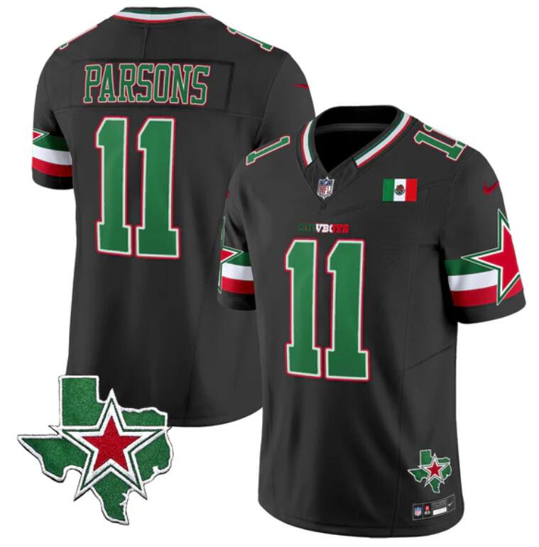 Dallas Cowboys #11 Micah Parsons Black 2024 F.U.S.E. Mexico Vapor Untouchable Limited Stitched Jersey - Zenithce