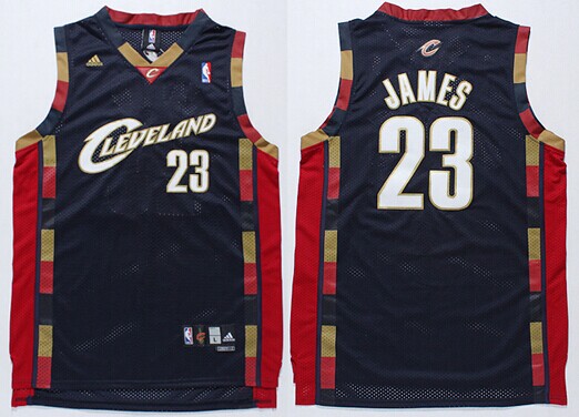 Cleveland Cavaliers #23 LeBron James 2003 Navy Blue Swingman Jersey - Zenithce