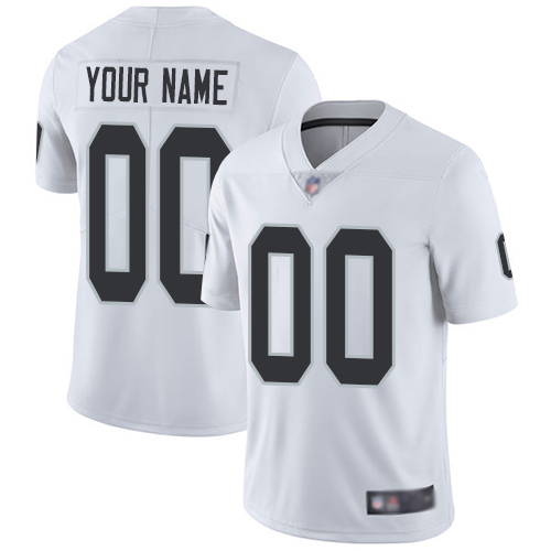 Raiders Customized White Vapor Limited Stitched Jersey - Zenithce