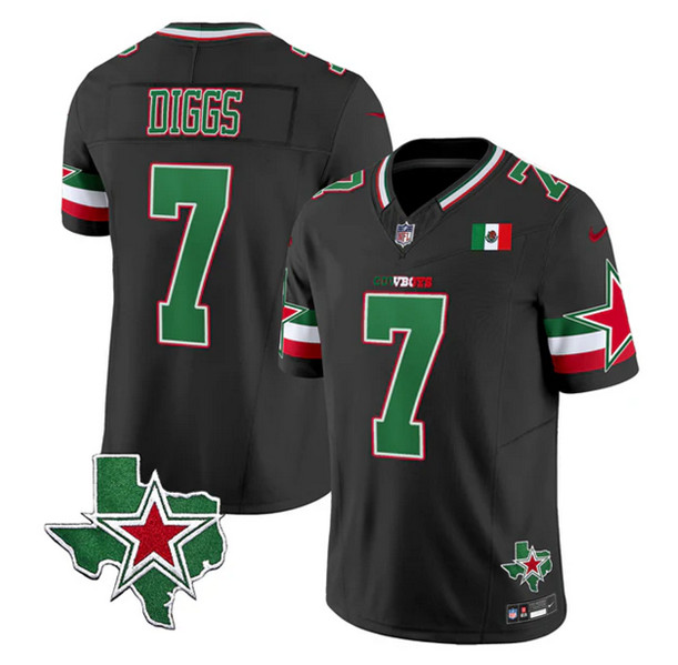 Dallas Cowboys #7 Trevon Diggs Black 2024 F.U.S.E. Mexico Vapor Untouchable Limited Stitched Jersey - Zenithce