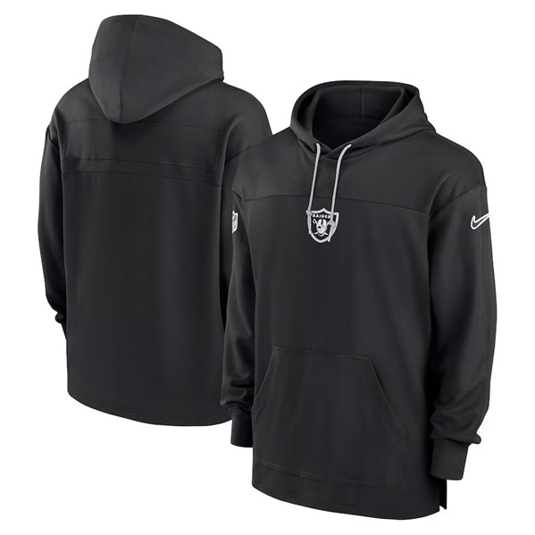 Las Vegas Raiders Black Performance Pullover Hoodie - Zenithce