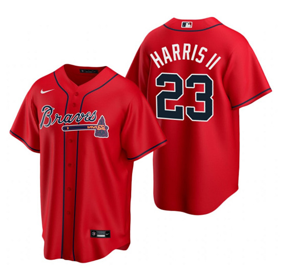 Atlanta Braves #23 Michael Harris II Red Cool Base Stitched Baseball Jersey - Zenithce