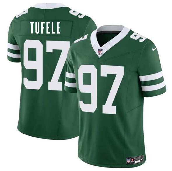 New York Jets #97 Jay Tufele Green 2025 F.U.S.E. Vapor Untouchable Limited Stitched Jersey - Zenithce