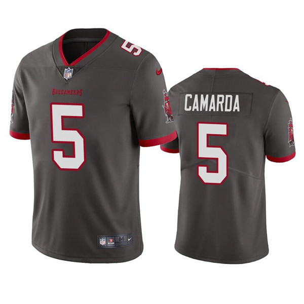 Tampa Bay Buccaneers #5 Jake Camarda Gray Vapor Untouchable Limited Stitched Jersey - Zenithce