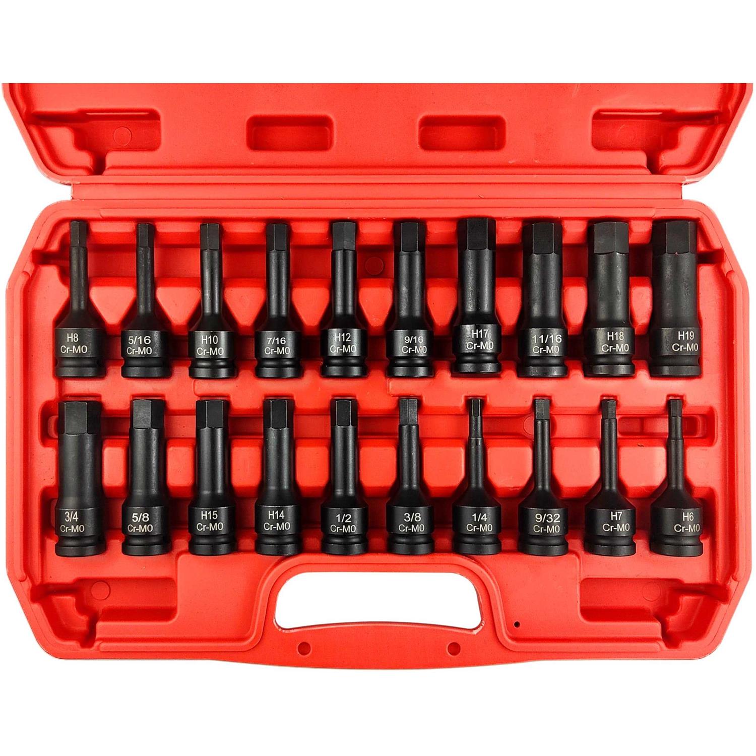 Seketman 18-piece Drive Tool Accessory Set,Includes Socket Adapters, Extensions and Universal Joints and Impact Coupler - Zenithce