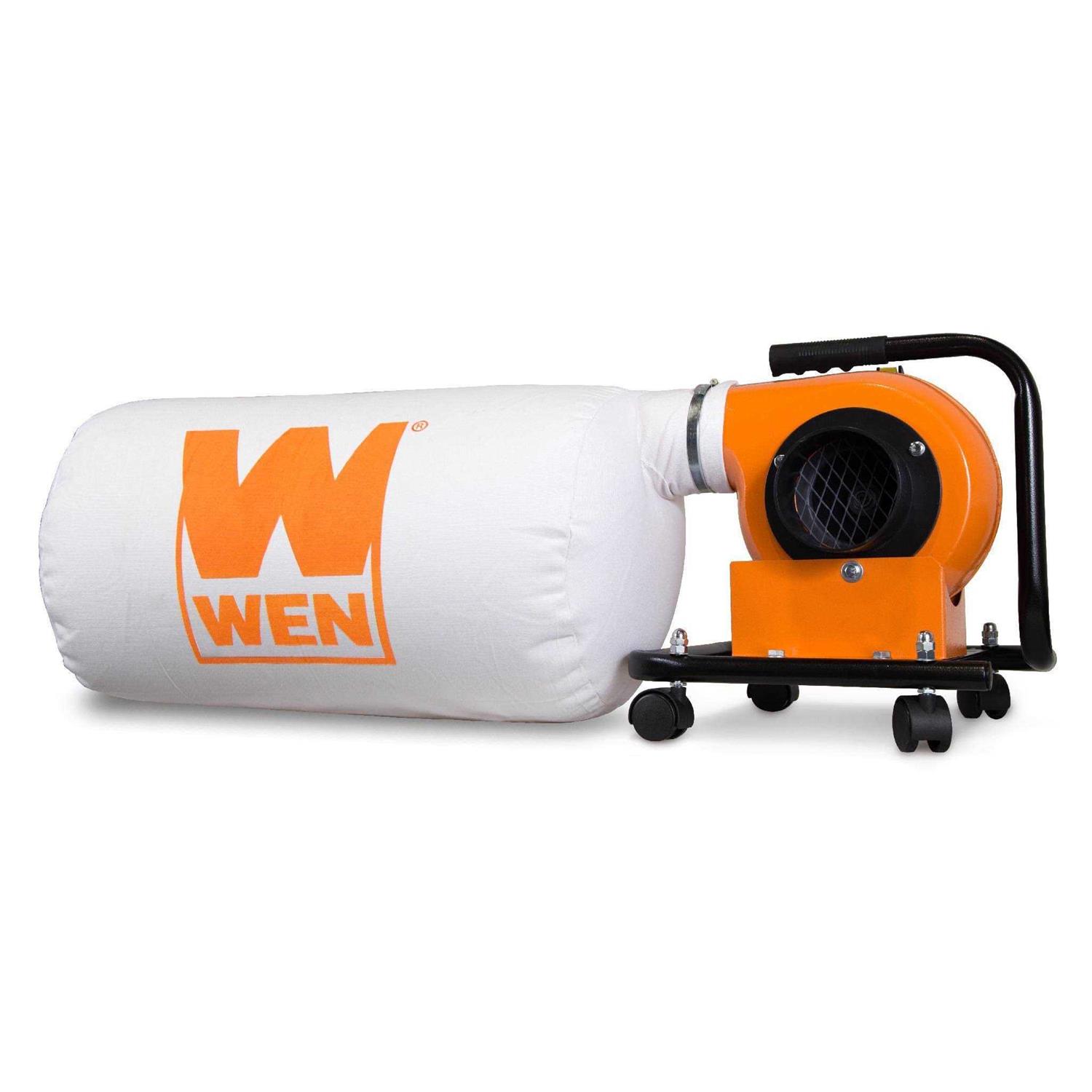 WEN 5.7-Amp 660 CFM Dust Collector with 12-Gallon Bag and Optional Wall Mount DC3401 - Zenithce
