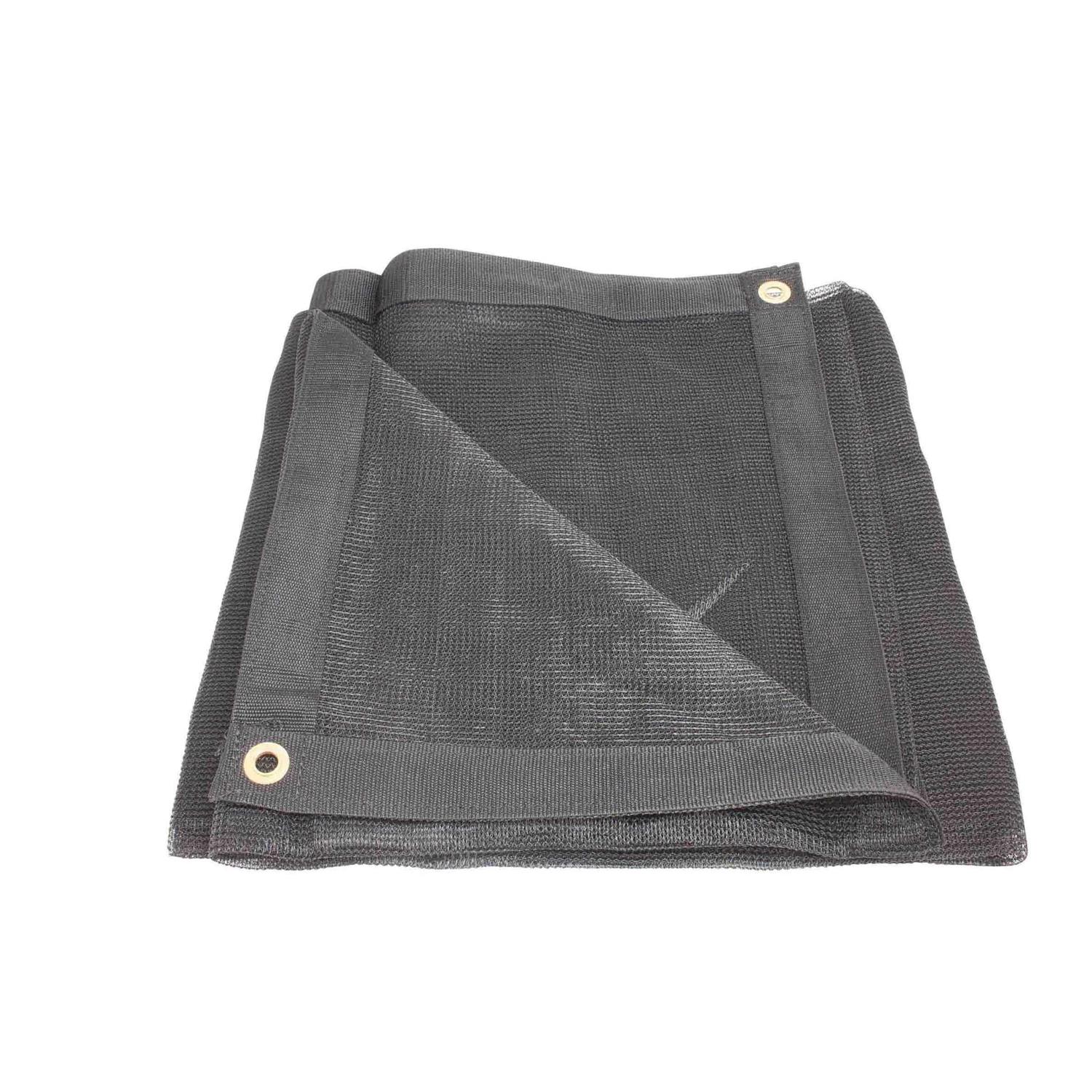 Mytee Products Black Heavy Duty 6 Oz 70% Shade Mesh Tarps with Grommets ROLL-Off - Zenithce