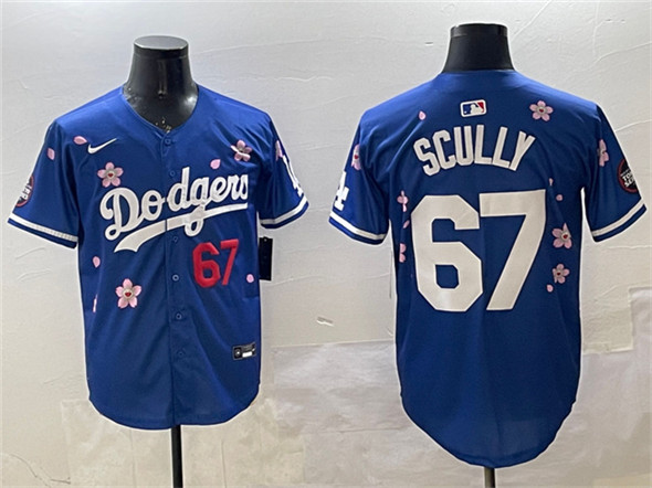 Los Angeles Dodgers #67 Vin Scully Royal 2025 Tokyo Series Limited Stitched Jersey - Zenithce