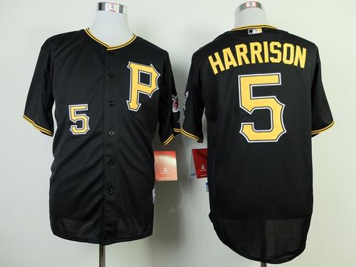 Pirates #5 Josh Harrison Black Cool Base Stitched Jersey - Zenithce