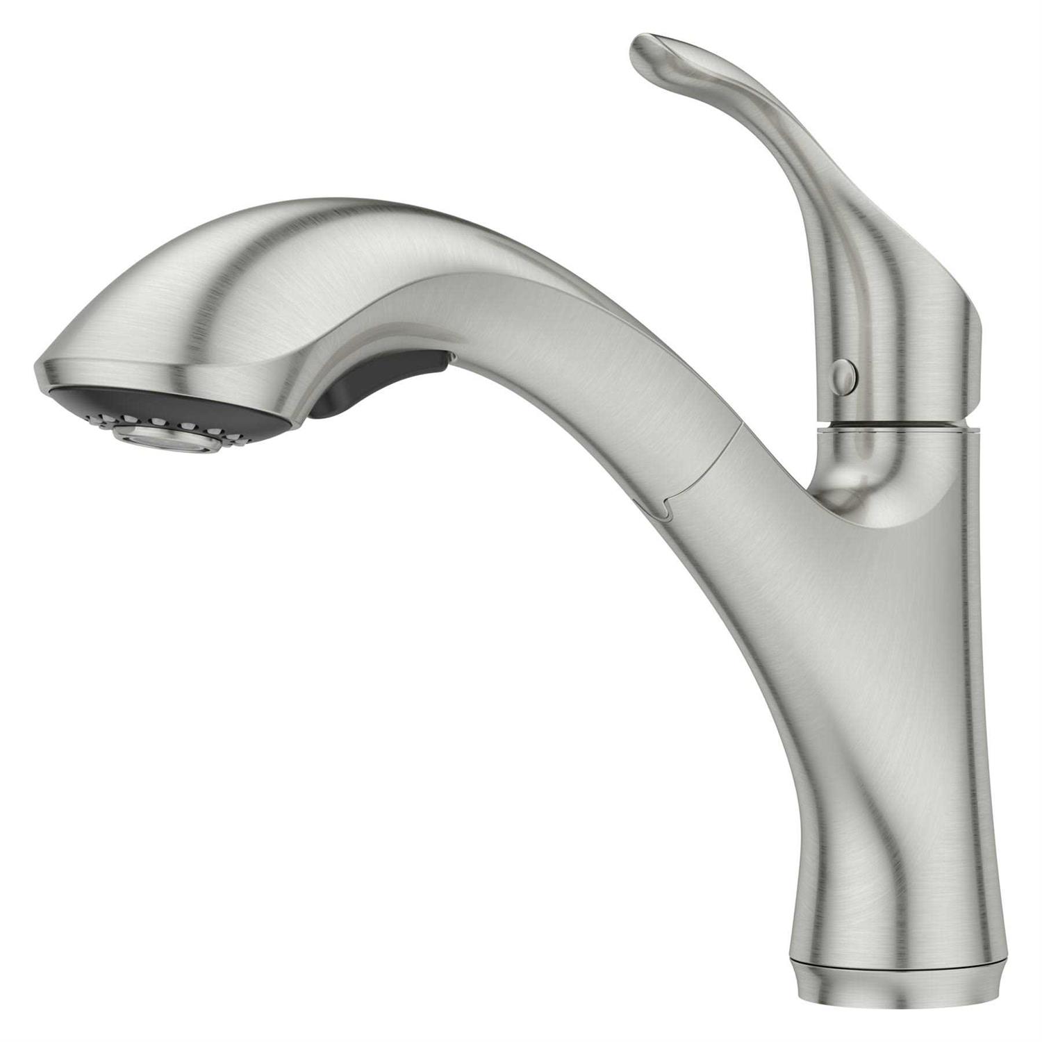 Pfister F-529-7MRGS Miri 1-Handle Pull-Down Kitchen Faucet with Soap Dispenser - Zenithce