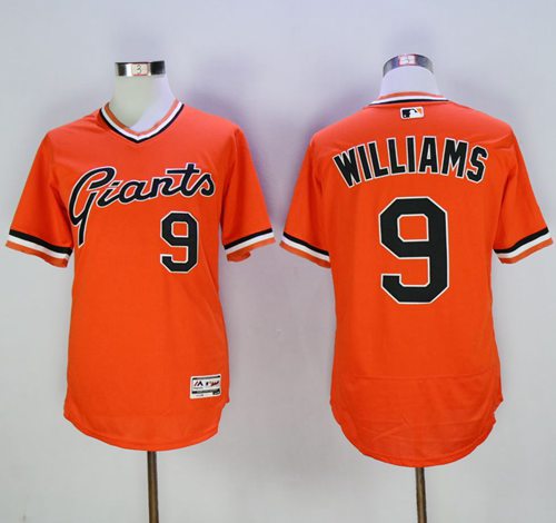 Giants #9 Matt Williams Orange Flexbase Authentic Collection Cooperstown Stitched Jerseys - Zenithce