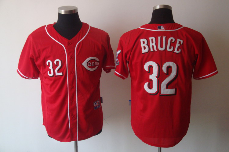 Reds #32 Jay Bruce Red Cool Base Stitched Jersey - Zenithce