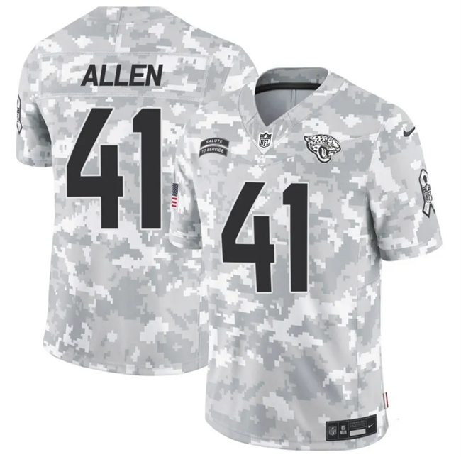 Jacksonville Jaguars #41 Josh Hines-Allen Arctic Camo 2024 F.U.S.E. Salute To Service Limited Stitched Jersey - Zenithce