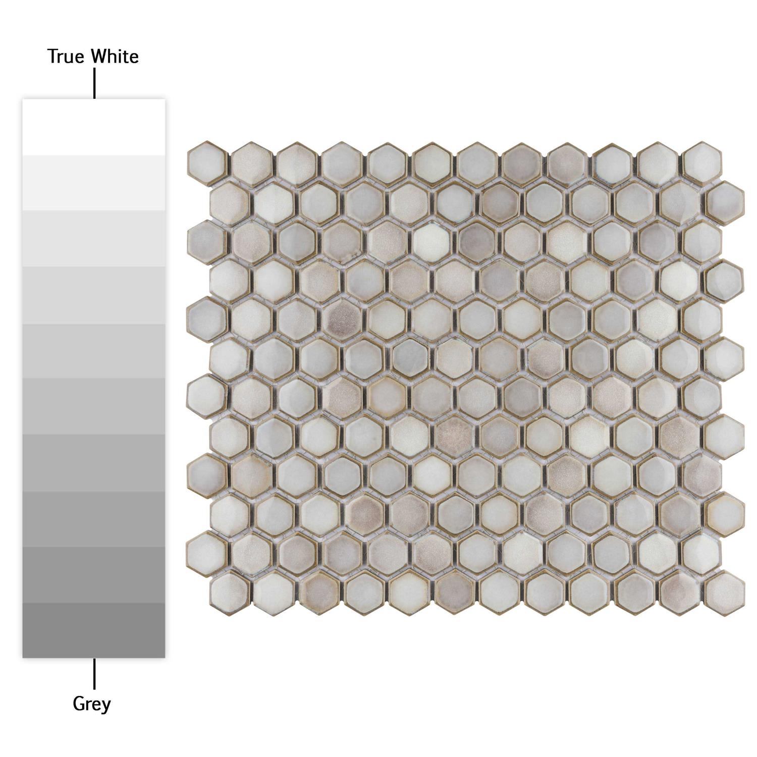 Hudson 1 x 1 Porcelain Honeycomb Mosaic Wall & Floor Tile Merola Tile - Zenithce
