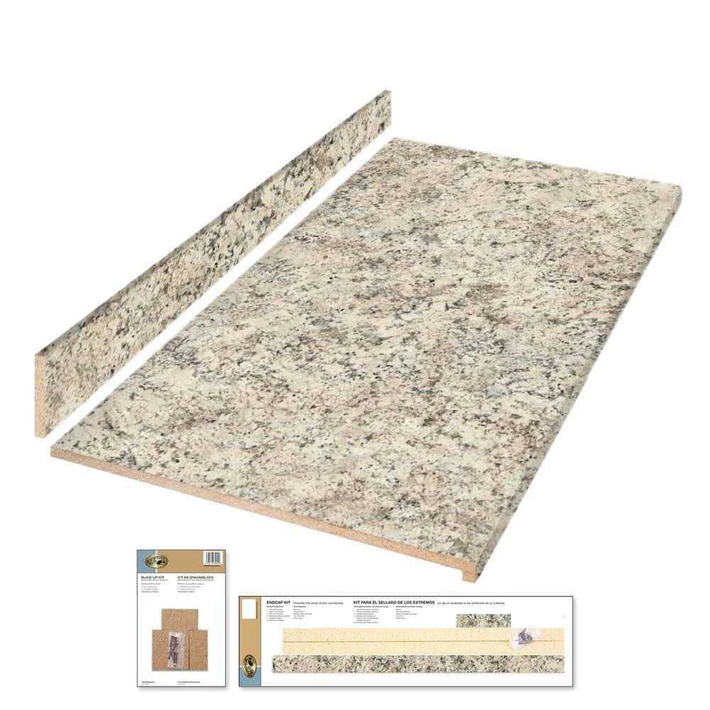 Hampton Bay 8 ft Laminate Countertop Kit Eased Edge Ice - Zenithce