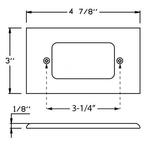 Orbit Step Light Face Plate 7110C - Zenithce