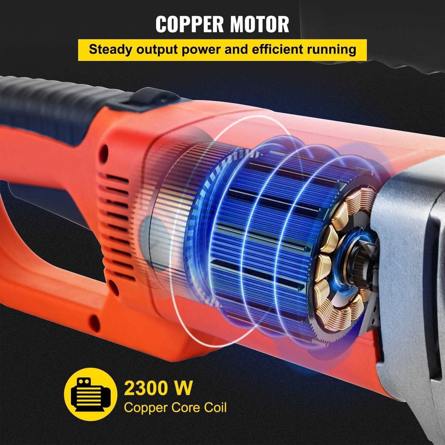 VEVOR Electric Pipe Threader 2300W Pipe Threading Machine Heavy-Duty Hand-Held Power Drive Kit TSJ - Zenithce