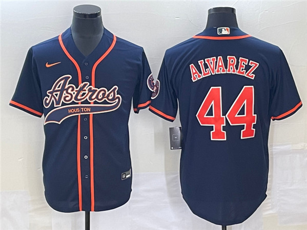 Houston Astros #44 Yordan Alvarez Navy Cool Base Stitched Jersey - Zenithce