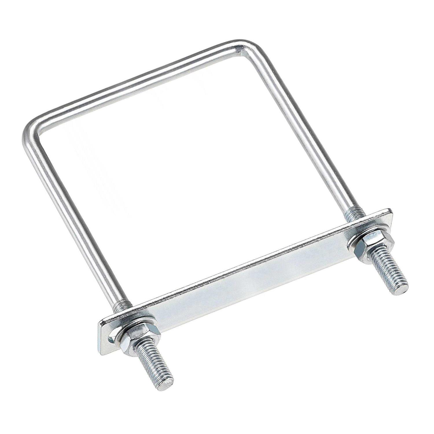 Harfington U-Bolts Carbon Steel with Nuts Frame Plate Round Washers - Zenithce