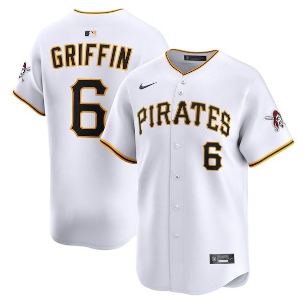 Pittsburgh Pirates #6 Konnor Griffin Nike White Home Limited Jersey - Zenithce