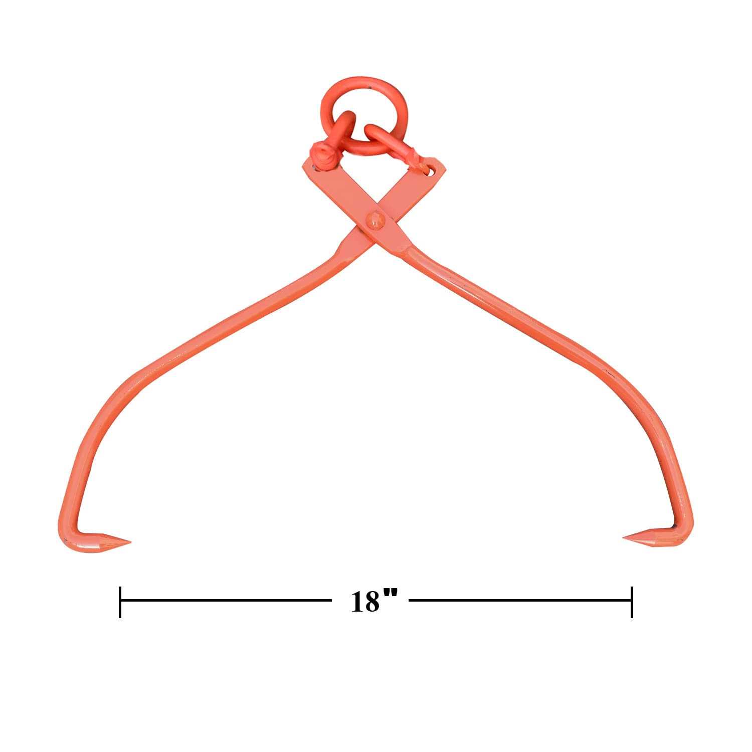 Oaolowf Skidding Tongs Log Lifting/swivel Dragging Steel Tongs Log Lifting - Zenithce