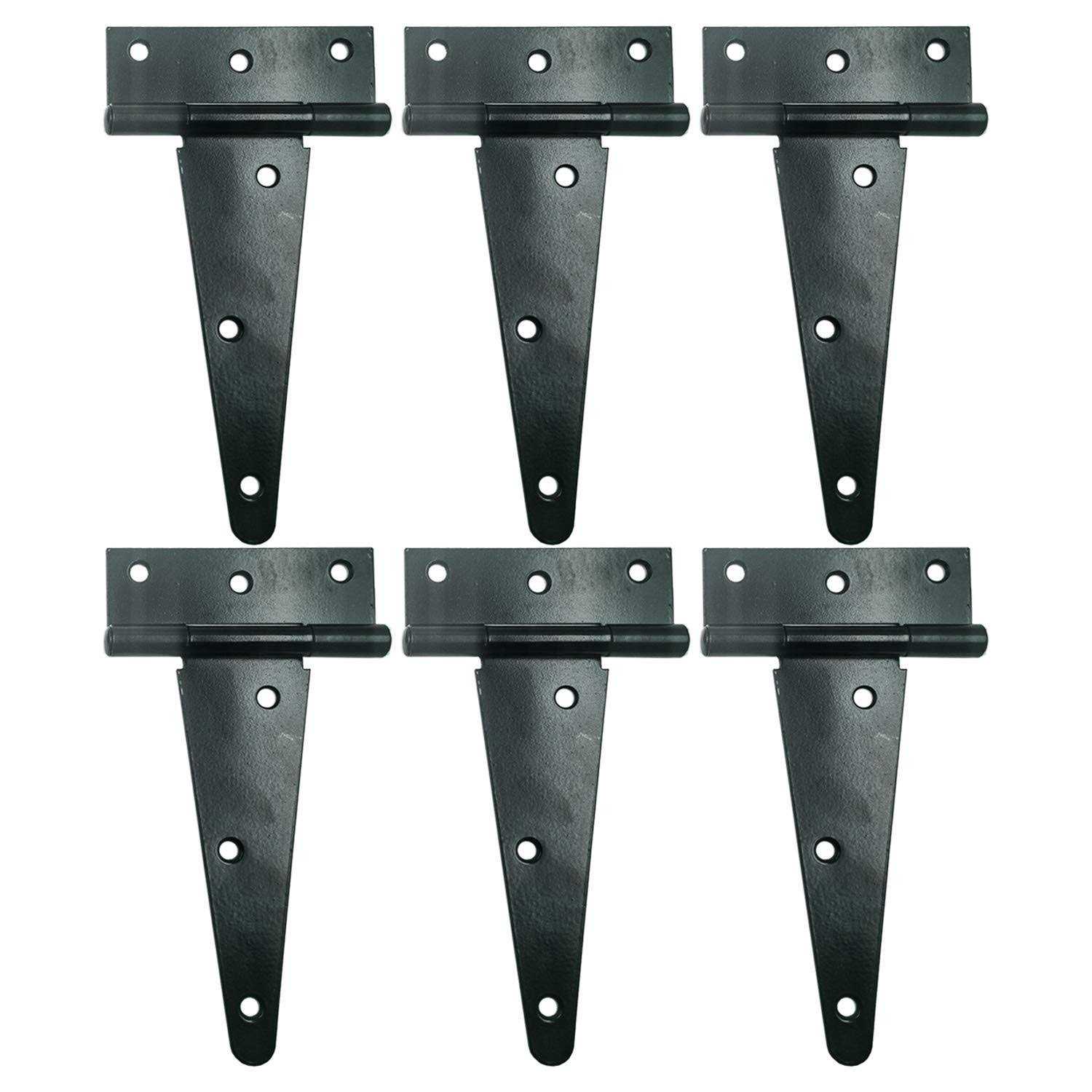 HLMOptimo Heavy Duty T Hinge Tee Hinge T Strap Hinge Shed Hinge Gate Hinge Barn Hinge Fence Hinge Door Hinge Wrought Rustproof All Size B - Zenithce