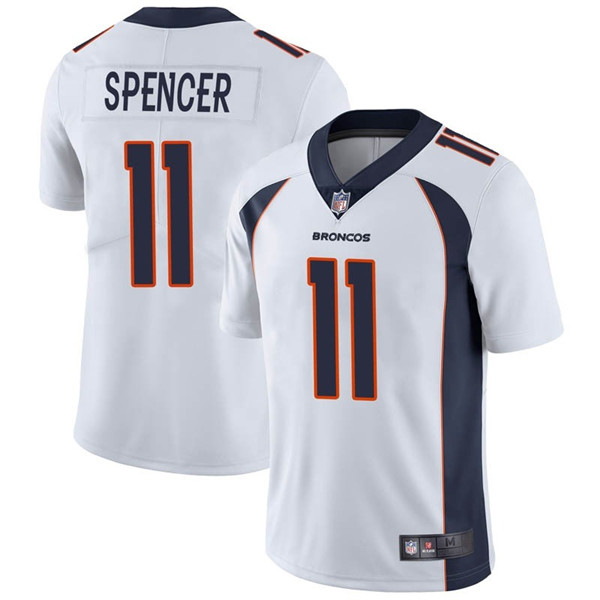 Denver Broncos #11 Diontae Spencer White Vapor Untouchable Limited Stitched Jersey - Zenithce
