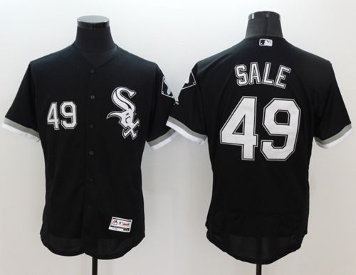 White Sox #49 Chris Sale Black Flexbase Authentic Collection Stitched Jersey - Zenithce